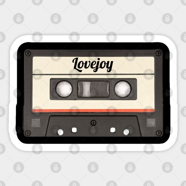 Lovejoy / Cassette Tape Style Sticker by GengluStore